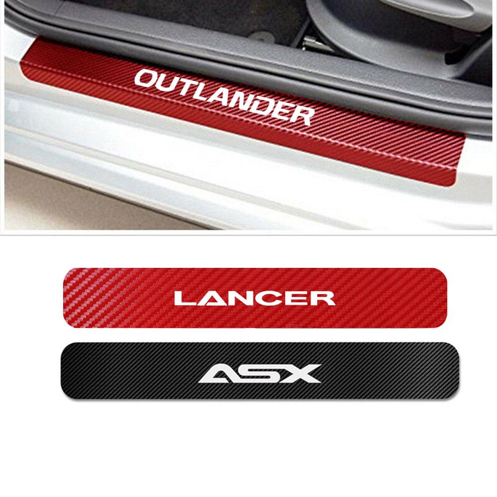 

Для Mitsubishi Lancer 10 3 9 EX Outlander 3 ASX L200 4PCS Наклейки на накладки на дверные накладки автомобиля