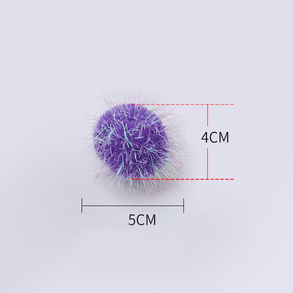 Candy Color Small Ball Cat Toys Kitten Interactive Chew Pet Toy Funny Cat Scratcher Plush Ball