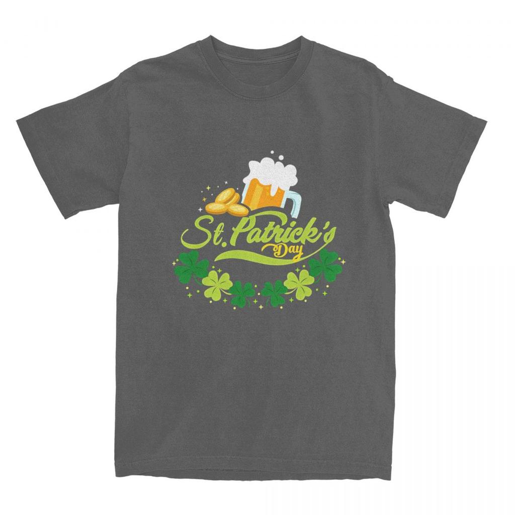 St Patricks Day T Shirt Summer Beer Classic T Shirts Cotton Harajuku Tshirt For Men Short-Sleeved Casual Tees