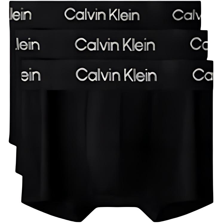 

Calvin Klein Letter Mid-Rise Lightweight Breathable Antibacterial Boxer Briefs 3-Pack Men underwear Black NP27780-UB1 M