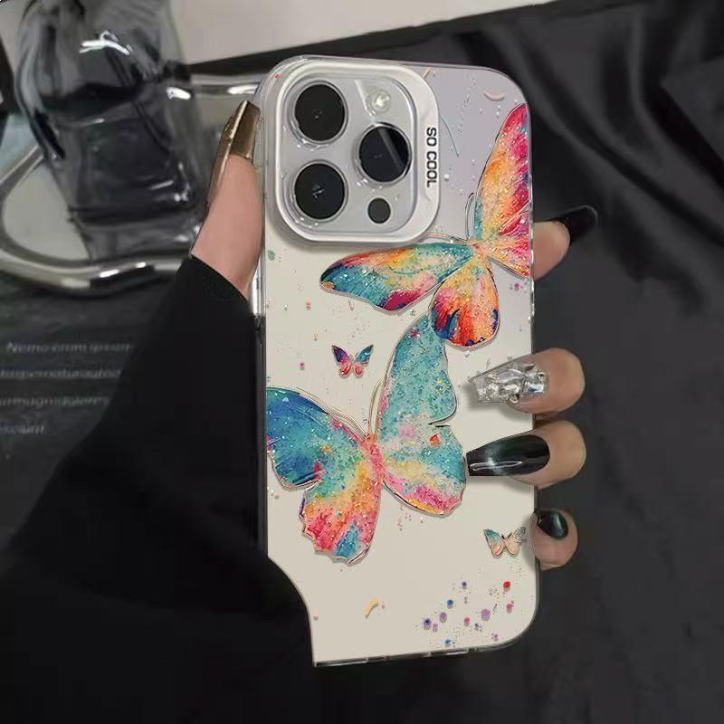 Seven-Color Butterfly Case for iPhone 12-17 Pro Max & 14 Pro iPhone 14