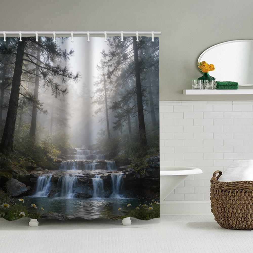 1/4 Rose Print Shower Curtains, Toilet Seat Decoration, Shower Curtain With Carpet And Toilet Lid, 70.8X70.8 Inch