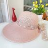Hat Women's Summer Sun Hat Duck Tongue Straw Hat Women's Sun Hat Seaside Leisure Trip Beach Hat Big Edge Sun Protection Hat
