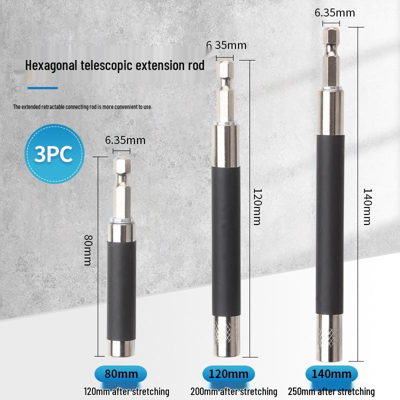 Magnetic Telescopic Hex Socket Wrench Extension Rod