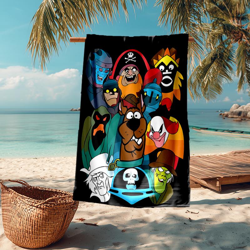 Ultra-Soft Beach Towel with Scooby-Doo Theme,Ideal for Pool - Camping, Diving - Perfect Travel Essential, Vibrant Beach Towel.