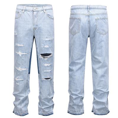 Y2k Streetwear Vintage Pantalones Hombre Trees Camouflage Jeans Cargos for Men Patchwork Straight Baggy Casual Denim Trousers