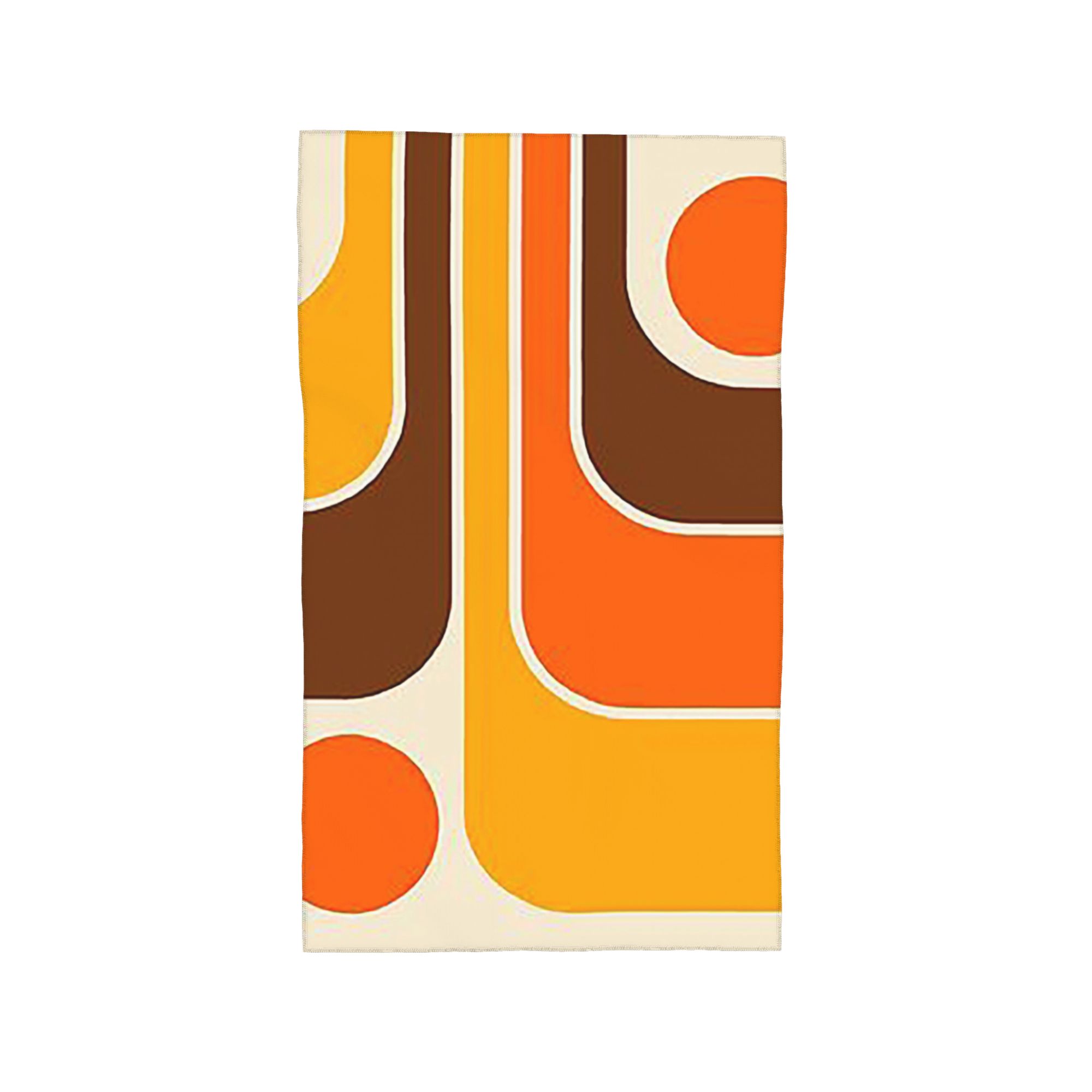 

Retro Geometric Design 62 Soft Face Towel Quick Dry Pool Bath Cotton Towels Absorbent W30*H60(CM)