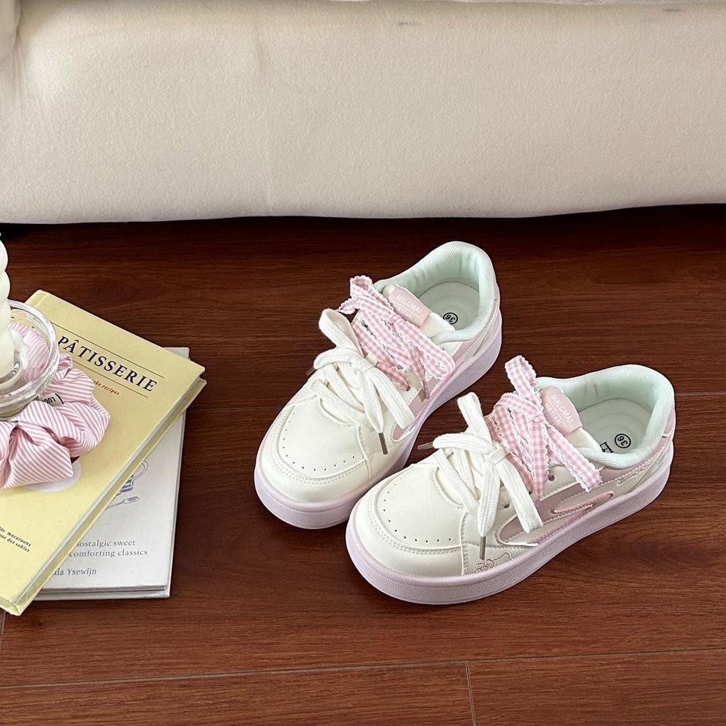 High-value niche Korean platform retro bread shoes women's new casual versatile skirt