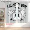 2pcs, plane printing Curtains Roller Blinds Colorful Laundry Pattern 33 Polyester (without rod) Decorations Outdoor for Living