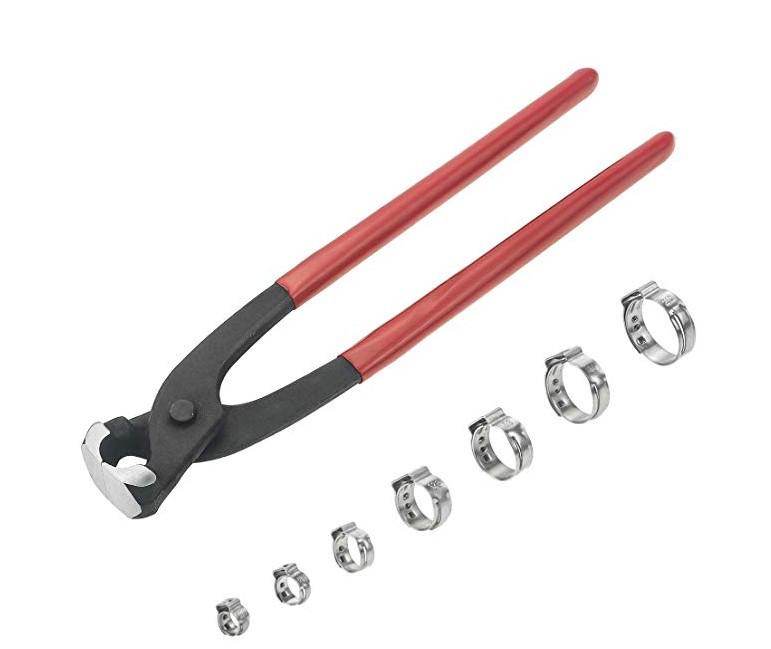 Infinitely Adjustable Single Ear Oil Hose Clamp Pliers, O-Type Hose Tool