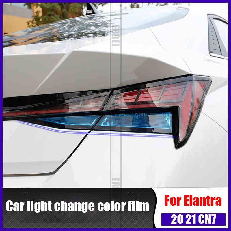 Modification color film decoration color of modern for Elantra Avante CN7 20 21 front daytime running light car tail fog lamp