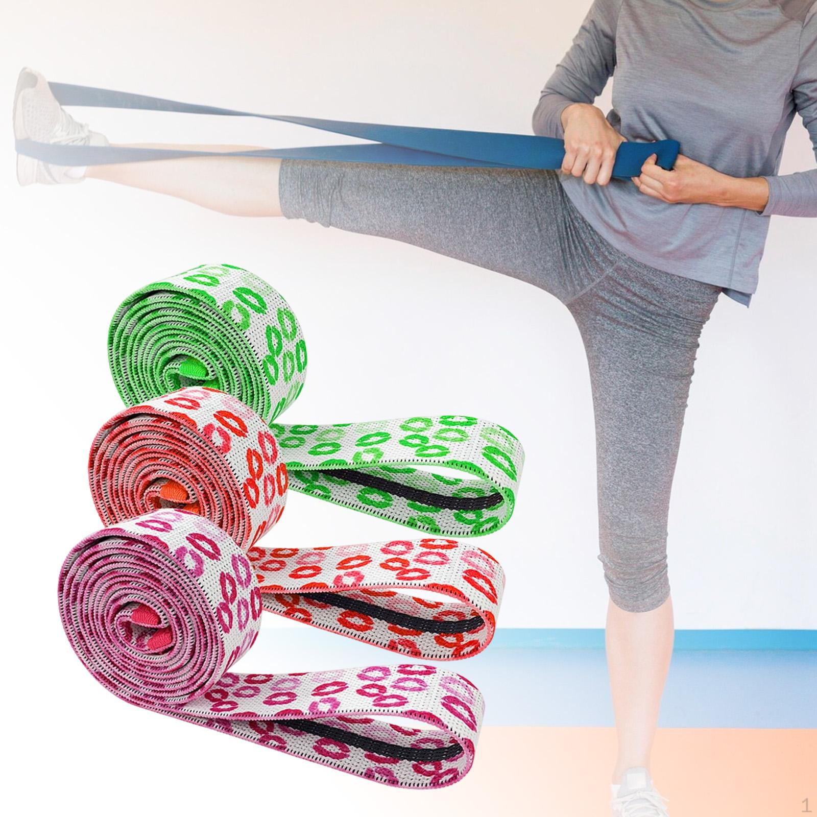 3Pcs Exercise Resistance Bands Pull up Band Yoga Straps Stretch for Muscle Fascia Full Body