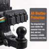9PCS 3 To 2 Wire Trailer Connector Plastic Light Converter for Truck, Car Vehicle Tow Refit
