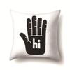 Nordic Style Ins Illustration Graffiti Polyester Pillowcase Car Decoration Home Printed Waist Rest Pillowcase