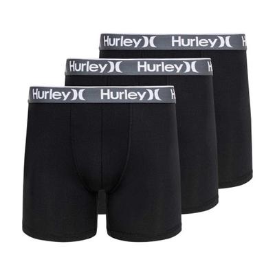 Hurley Mens Plain Boxer Briefs (Pack of 3)