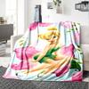 1pc T-Tinkerbell1 Blanket, Gift, for Men and Women, Soft Blanket, Good for Sofa Bed Couch Travel, Lightweight Flannel Blanket