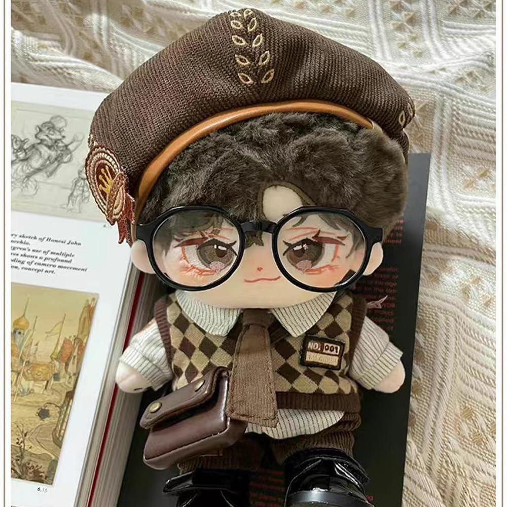 Niannyyhouse 20cm Stuffed Animal, Hat, Shirt, Vest, Pants, Tie, Backpack, Glasses, Postman Suit, Dress Up, Cotton Doll Clothes