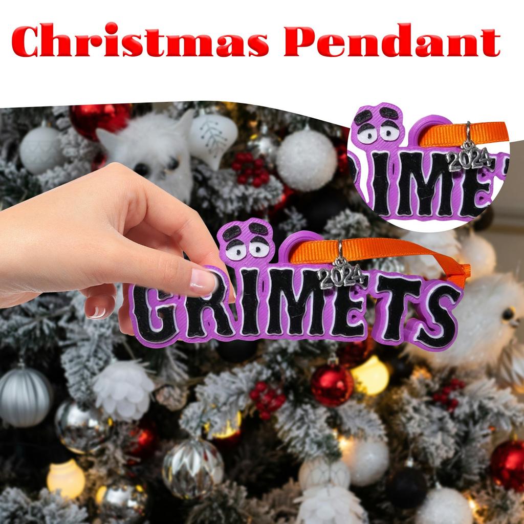 Christmas Metropolitan Theme Acrylic Decorative Pendant Funny Humor Christmas Gift