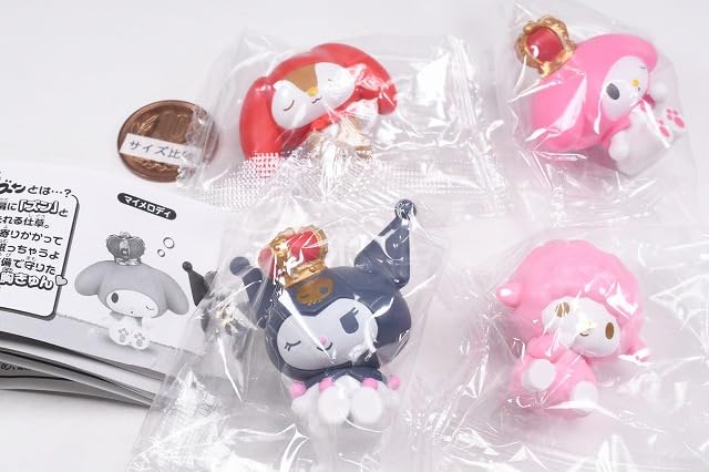 My Melody Kuromi Anniversary Collection Set of 4 Gacha Capsule Toy Shoulder-Holding Fig. & [Complete Types]