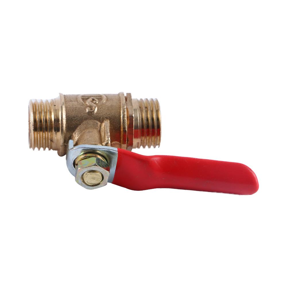 G1/4 Full Port Hose Connector Brass Ball Valve Switch Pipe Fittings Pipe Male to Male Thread