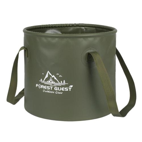 

KNUE Folding Bucket, Large Capacity 10L/20L, Perfect for Car Washing, Fishing, Cleaning, Disaster Preparedness, Camping, Compact Storage, Portable, an