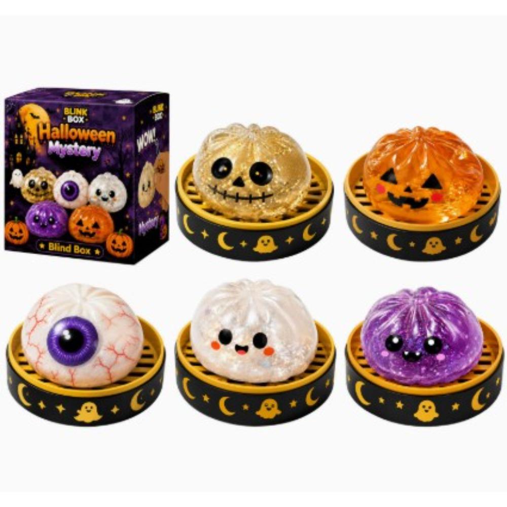 5.5cm Halloween Themed Creative Decompression and Kneading Toy That Can Be Kneaded, Squeezed, and Released As A Small Gift