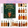 Calendar de Advent Acrilic Stil Sticlă de Crăciun cu 24 de Cutii Oarbe Surpriză Pentru Decor de Petrecere de Sărbători
