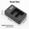 LP-E8 Dual LCD Smart Battery Charger, Suitable for Canon Rebel T2i, T3i, T4i, T5i, 600D, 550D, 650D, 750D, Kiss X4 X5, Etc.