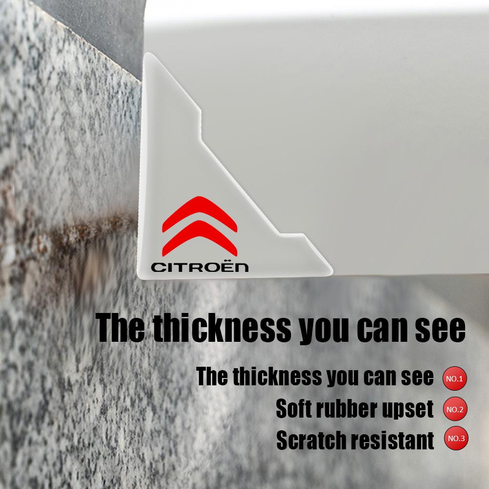 2er-Set transparente Türecken-Schutzaufkleber für Citroen C4, C3, C5, C1, C2, Berlingo, 5axo, VTS (Autozubehör)
