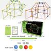 Colorful Diy Tent Building Kit For Kids With Educational Plastic Sticks And Balls