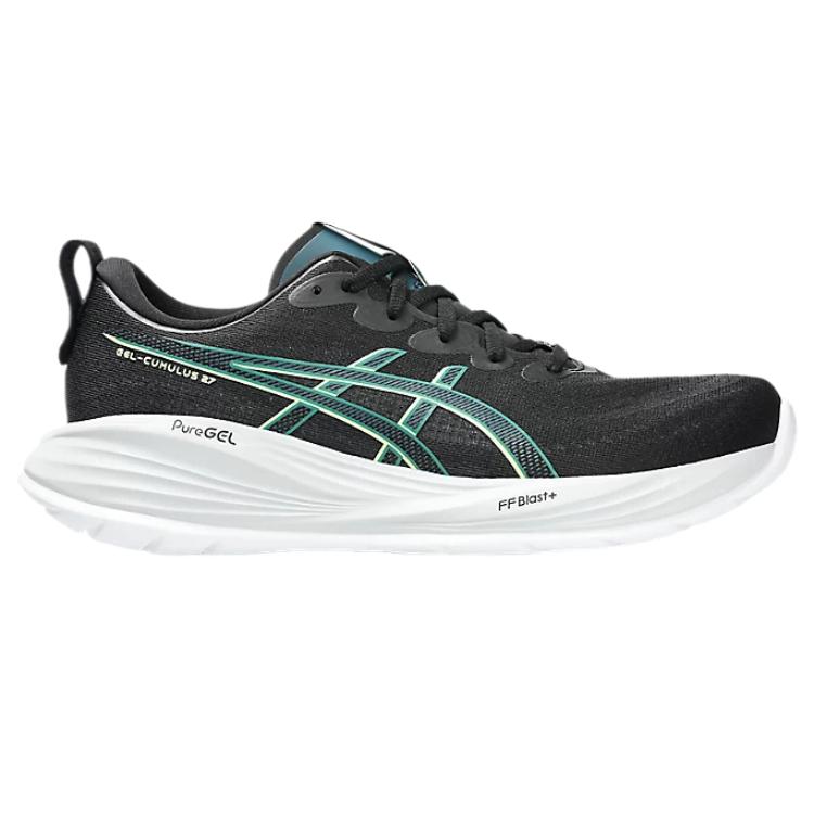 ASICS Men's GEL-CUMULUS 27 Running Shoes Black Lucid Yellow 1011B960-004