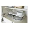 [Bulk Purchase Set of 2] Yamazaki Jitsugyo Tableware Storage Plate Dish Storage L White 2960 | Dish Stand Dish Rack 2 Tier Shelf Kitchen Dishes