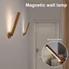 360-Degree Rotatable Wooden LED Wall Lamp Soft Glow Flicker Free Dimmable Touch