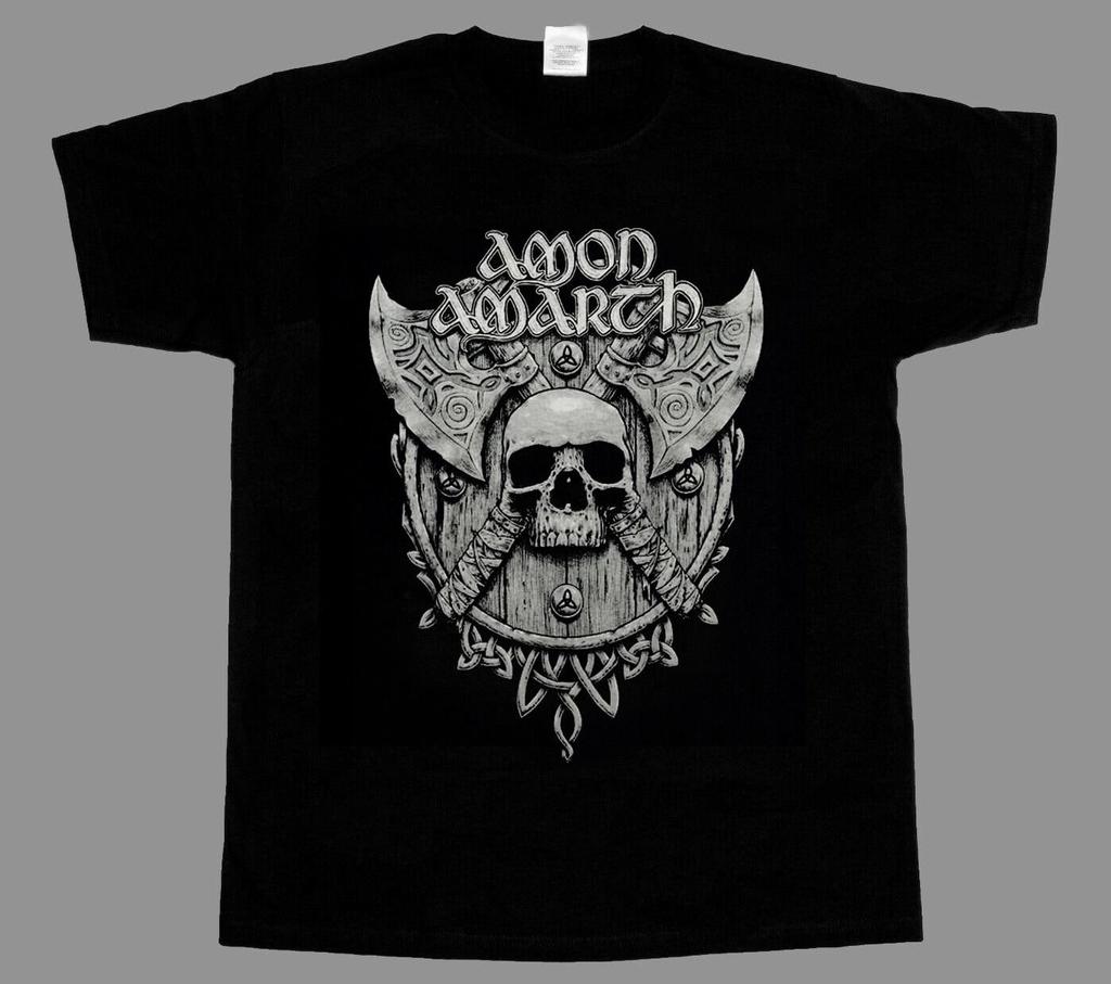 Amon Amarth Metal T-Shirt, Viking Skull Artwork, Soft Cotton Unisex Tee
