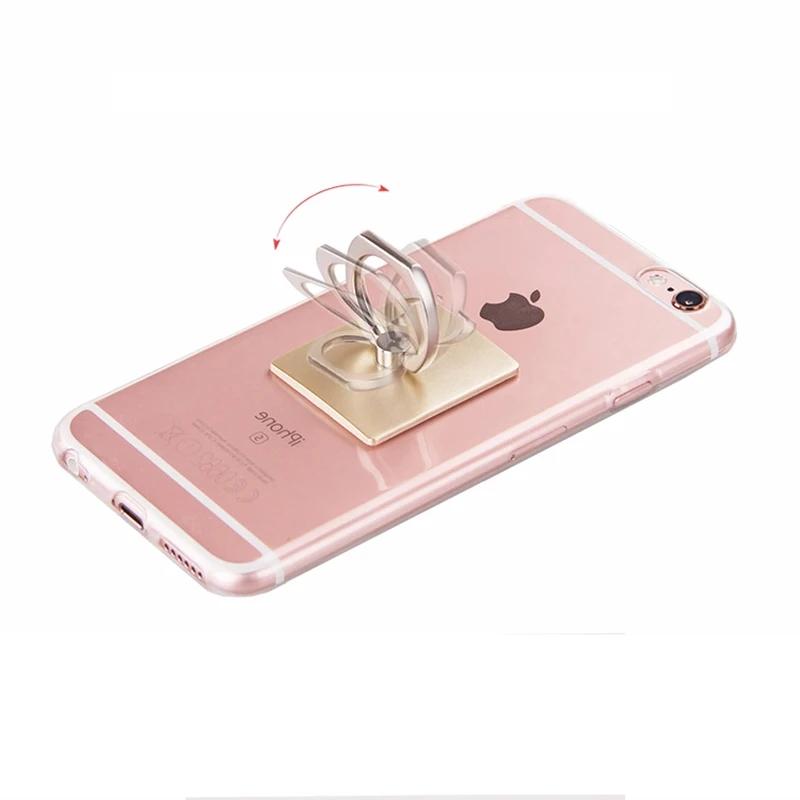 Finger Ring Mobile Phone Holder 161 Degree Rotating Holder Socket Round Smartphone Cell Ring Holders Mount Stand Accessories