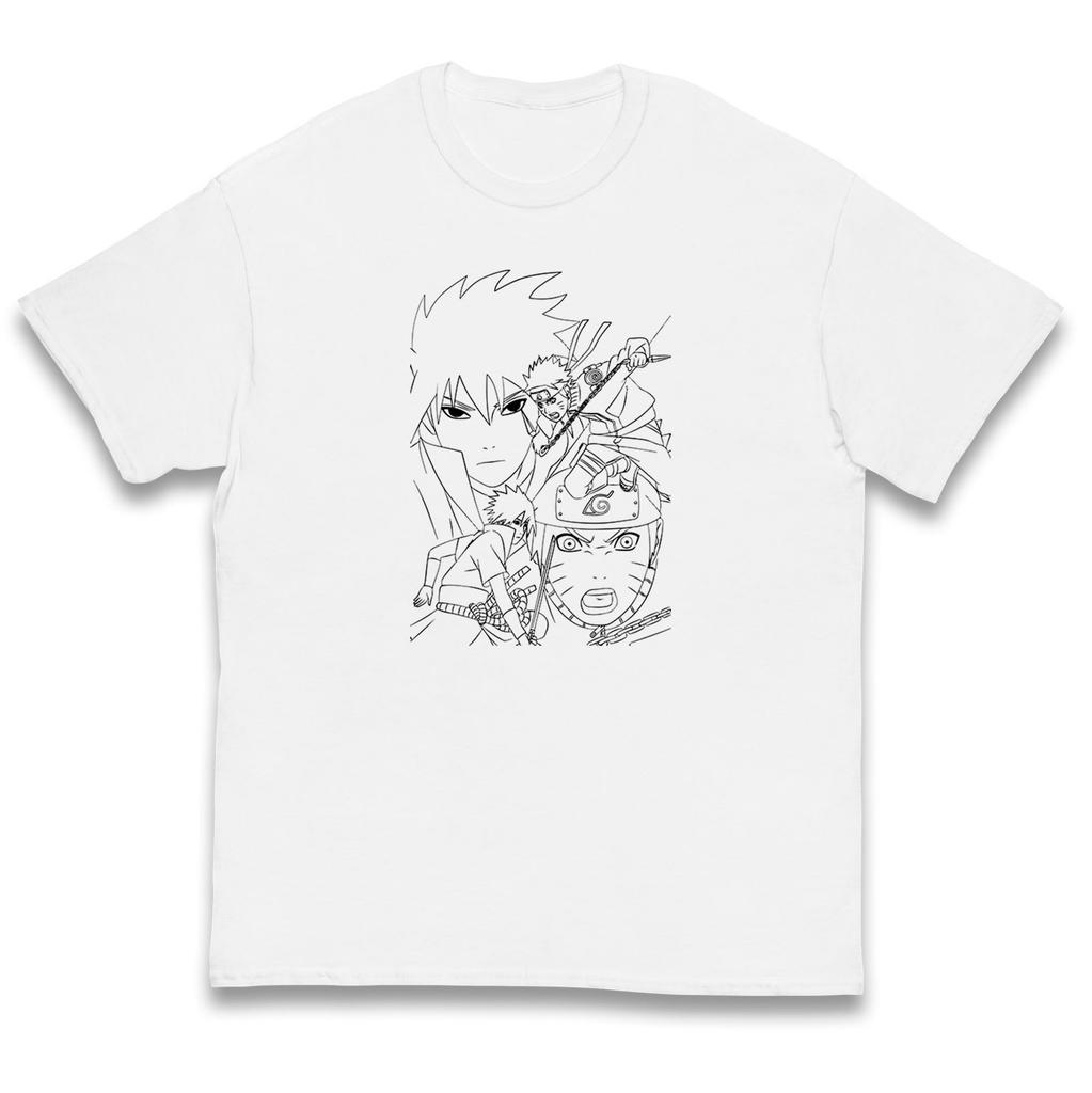 Sasuke Uchiha & Naruto Uzumaki kids T Shirt Naruto Shippuden Top