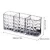 Sturdy Plastic Materials Makeup Brush Organizers With Spacious Capacity For Bathroom Countertop Storage And Easy Cleaning