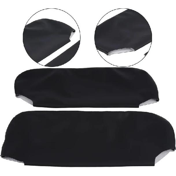 Für Camaro Für Firebird 1993-2002 Sonnenblende Leder Ersatzabdeckung Verkleidung Schwarz Auto Sonnenblende Blende Spiegelabdeckung Links Rechts
