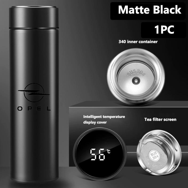500ML Intelligent Temperature Thermos Bottle Stainless Steel Water Bottle For Opel Corsa D Astra G H J K F Mokka C Zafira B