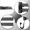 Electric Heated Towel Rack Smart Temperature Control Warming for Shower Black