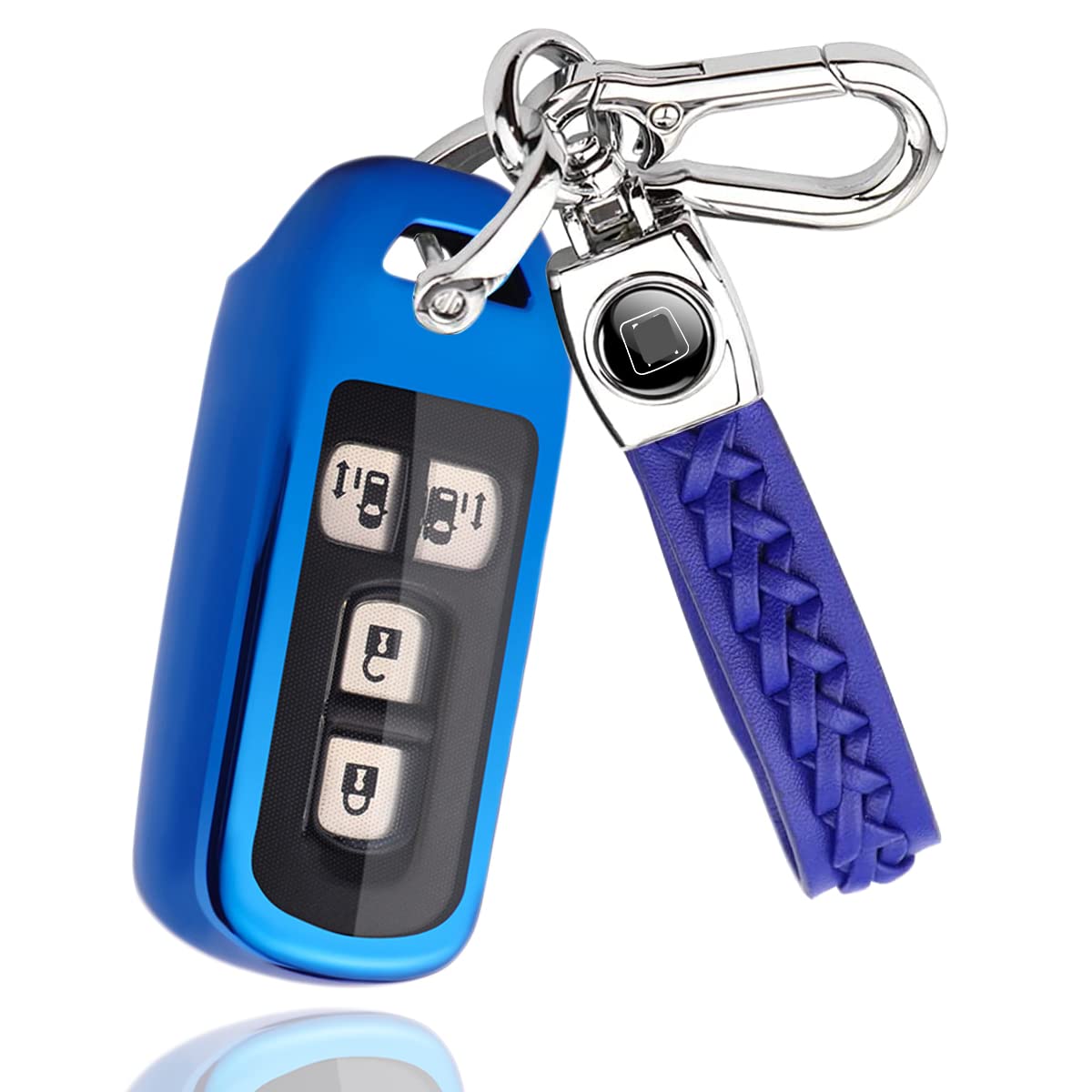 

[PELKERDR] Honda N-BOX Custom N-BOX Key Case, N-Box Plus N-Wagon N-WGN Custom N-ONE N-BOX синий