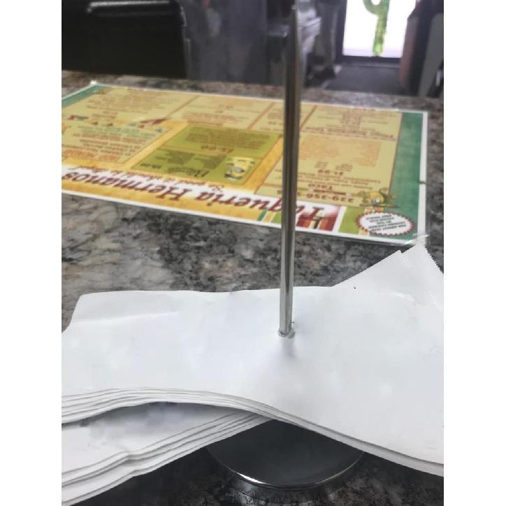 2 Pcs Desk Receipt Holder - Bill Fork Ticket Spike, Restaurant Check Spindle, Memo Holder