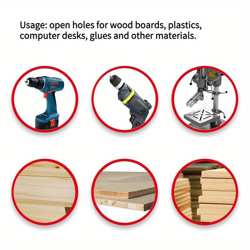 1 bucată Deschizător de găuri pentru prelucrarea lemnului Burghiu cu aripi plate Burghiu de mână Alezoare Burghie Lemn Placă de lemn Plastic Prelucrarea lemnului Din aliaj Deschizător de găuri