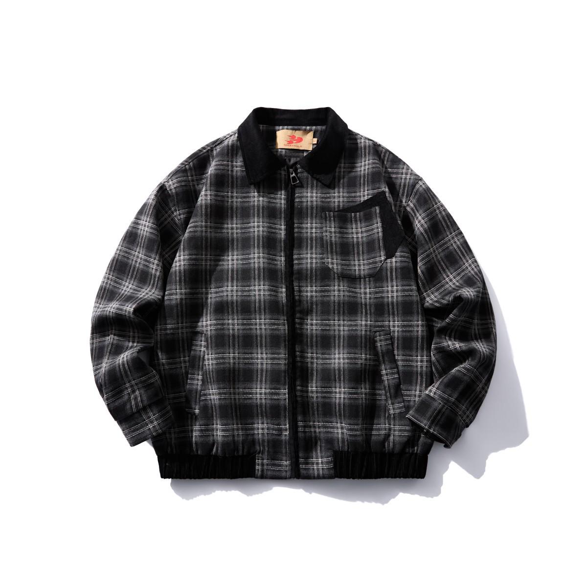 Ruiienrs x Nice3Rule 2026 Spring Plaid Color Block Lapel Jacket NW112 XXL