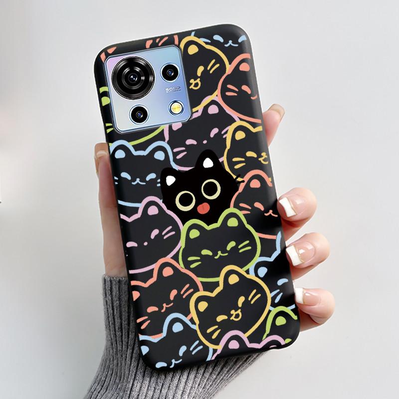 For ZTE Blade V50 Vita Case Luxury Cute Love Rabbit Funny Black Soft Silicone Phone Casing For ZTE BladeV50 Vita V50Vita Cover