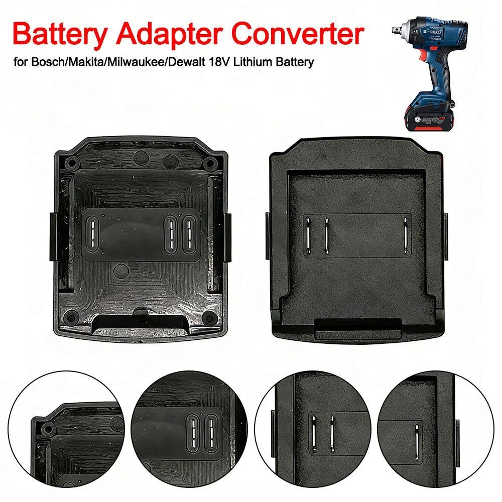 Portable Lithium Battery Converter Battery Replacement Plastic Converter Base Battery Adapter Power Tools Power Supply Converter