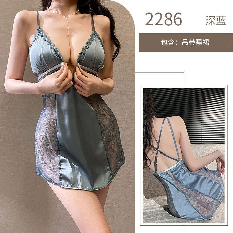 Sexy sexy underwear pure desire wind mesh perspective sex interest with chest pad front buckle deep V passion