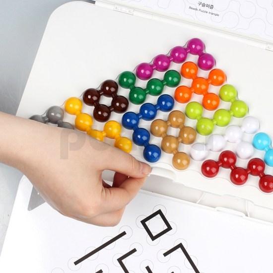 Puzzlia jumbo bead puzzle triangle for seniors, Korean popular puzzles