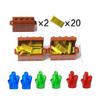 Moc Treasure Box Cash Dollar Coin Diamond Ore Gold Silver Cash Money Compatible 28556 30153 30385 3069 City Building Blocks Kids
