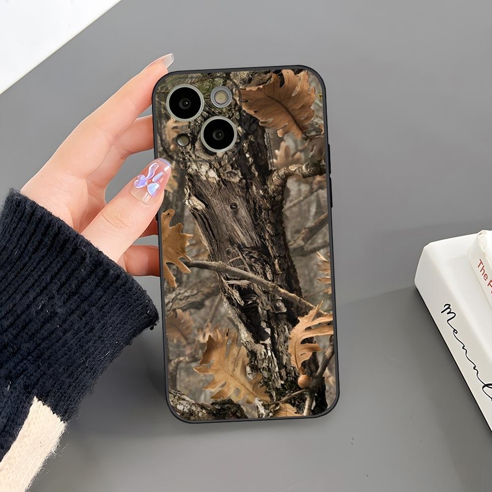 Deer Hunting Camo Phone Case For Iphone 16 Plus 15 14 Pro Max 13 Mini 11 12 Xr X Xs 6 7 8 SE Plus Back Cover